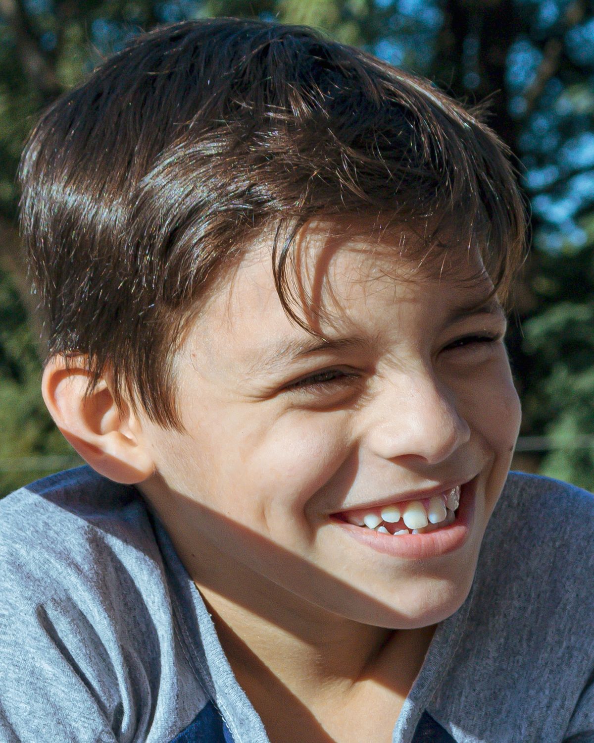 Smiling young patient
